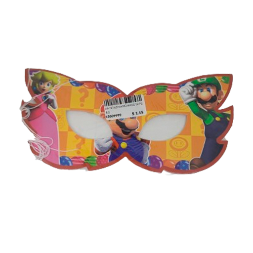 [15009999] ANTIFAZ MARIO BROS 12 PZ BOLSA