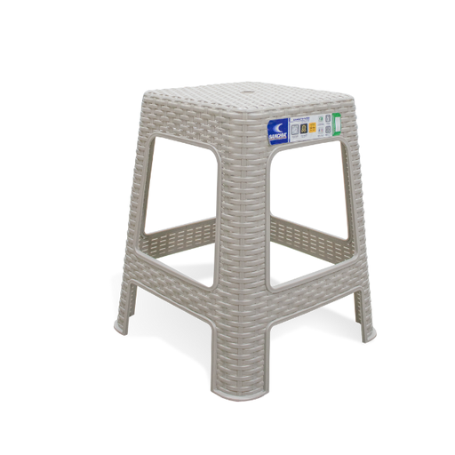 [30854] BANCO PLAS PETATILLO RATAN ALTO BEIGE SANCHIA 40626