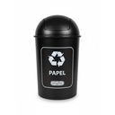 BASURERO PLAS 20 LT NG PAPEL RECICLABLE TACOPLAST 86107