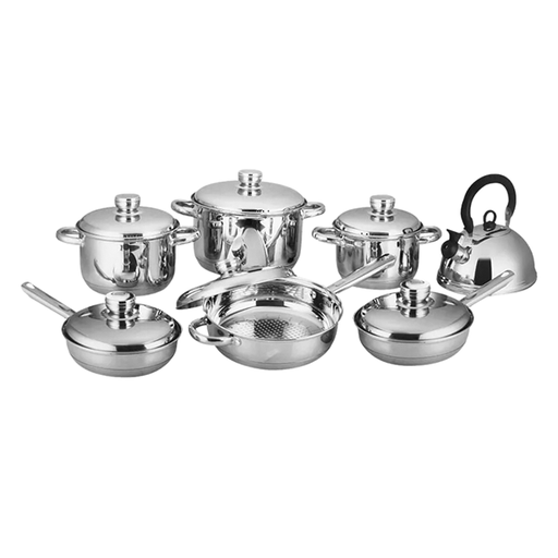 [1024941] BATERIA COCINA ACERO INOX 13 PZ CAJ LE VIANDIER