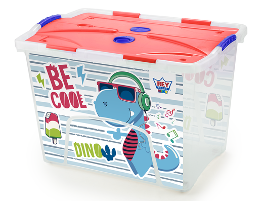 [15010224] BAUL PLAS MOVIL LOCK #100 DECO NIÑO 78.4 LT REYPLAST CJX066800