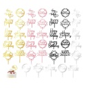 CAKE TOPPER FELIZ CUMPLEAÑOS SURT BOL GIGI