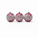 ESFERA NAVIDEÑA DECO 8 CM 3 PZ X158NT