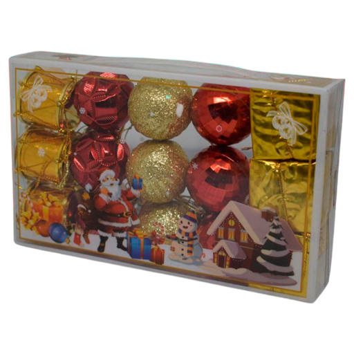 [15009317] ESFERA/REGALO/TAMBOR NAVID 4 CM SURT 15 PZ 3DF-041NT/3DF-044NF