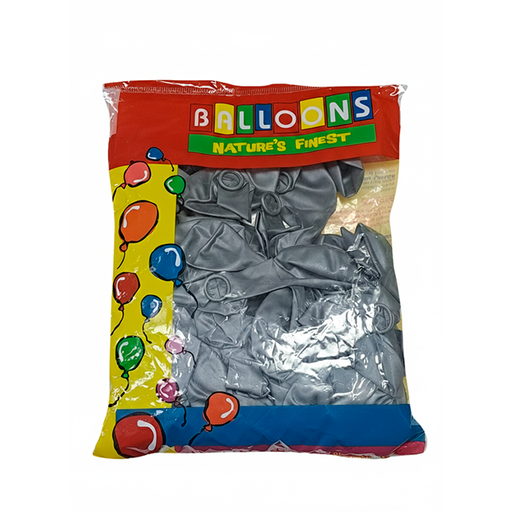 [14674] GLOBO 11 METAL PLATA 100 PZ NATUREST FINEST 700235