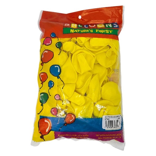 [7416] GLOBO 8 AMARILLO 100 PZ 7766