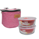 LONCHERA TERMICA TELA RED C/2 DEP RED VID C/T 525 ML AGLAIA