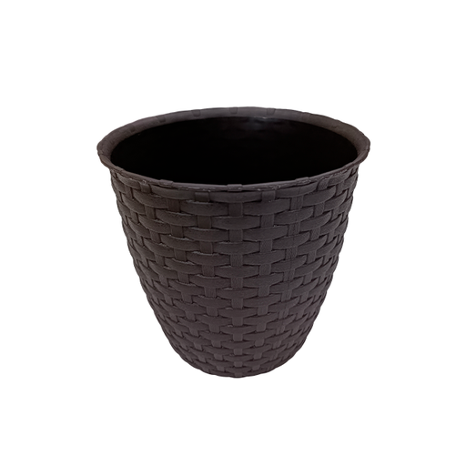 [15010377] MACETA PLAS RED EST RATAN Ø18X16 CM REYPLAST MCX139000