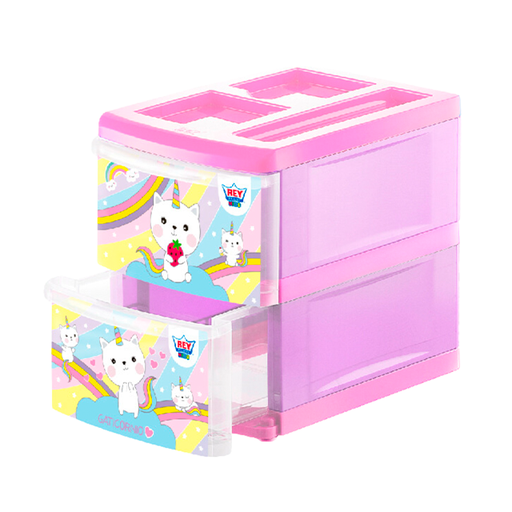 [15010390] ORGANIZADOR PLAS PRAKTICO 2 NIV DECO NIÑA REYPLAST OGX078420