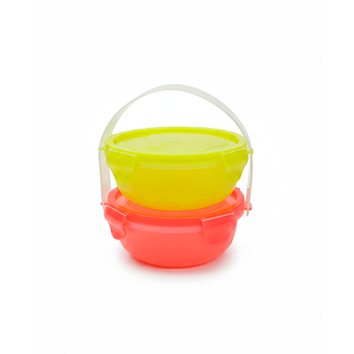 [17910] PORTAVIANDA PLAS 2 DEP T/CLICK HERMETICO LONCHERA DIPROSSA