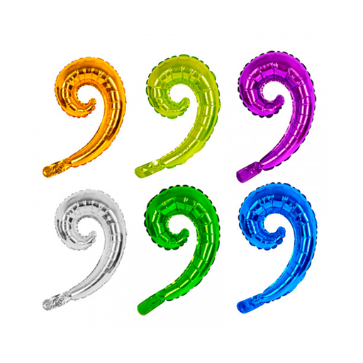 [20002250] SET 6 GLOBO METAL P/HELIO FOIL ESPIRAL 858452