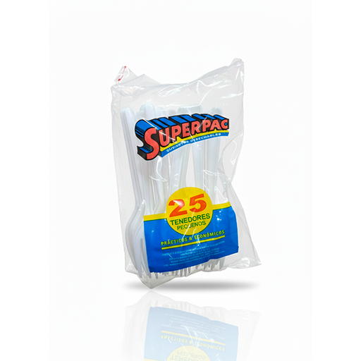 [1019697] TENEDOR DESE PEQ 25 UN BL SUPERPAC 100341