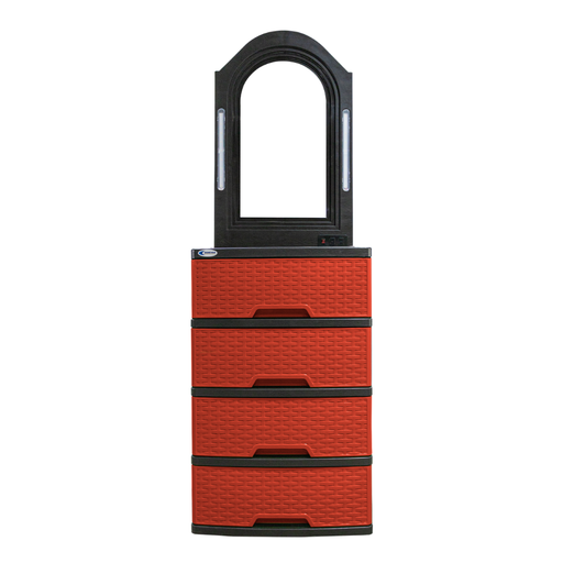 [26137] TOCADOR PLAS RATAN 4GAV ESP RJ C/LUZ/ENCH GLAMOUR SANCHIA