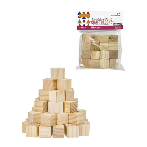 [1020377] TROCITOS CUBOS MAD 1X1" 16 PZ FAMILY MAID 34147