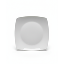 PLATO CERA 6.75X6.75" CUAD LISO BL GIGI-29