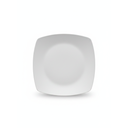 PLATO CERA 6X6" CUAD LISO BL GIGI-28