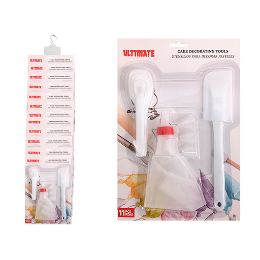 [15011407] SET UTENSILIOS P/REPOSTERIA PLAS BL 11 PZ ULTIMATE MAYS 723-02003