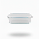 TOPER/RECIPIENTE VID RECT 1040 ML C/T PLAS CASAMAS 1045