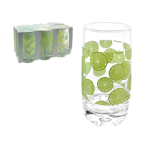 [15011513] SET 6 VASOS VID 12 OZ D/NARANJA TRANS/AMARI HARTIN MAYS 751-10700068A