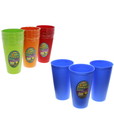 SET 3 VASOS PLAS 25" LISO ANAR/RJ/VD/AZ RATAN 723-16473