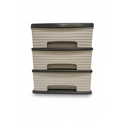 [15011941] GAVETERO RUBIN PLAS 3 NIV BEIGE SANCHIA